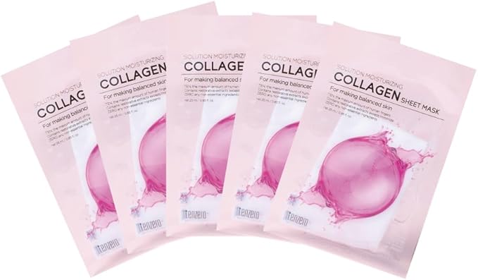 Tenzero Solution Mosturising Collagen Sheet Mask ( Pack of 10 sheet's )